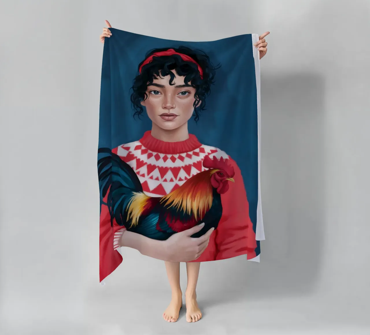 Fascino rustico telo mare da Petal Canvas