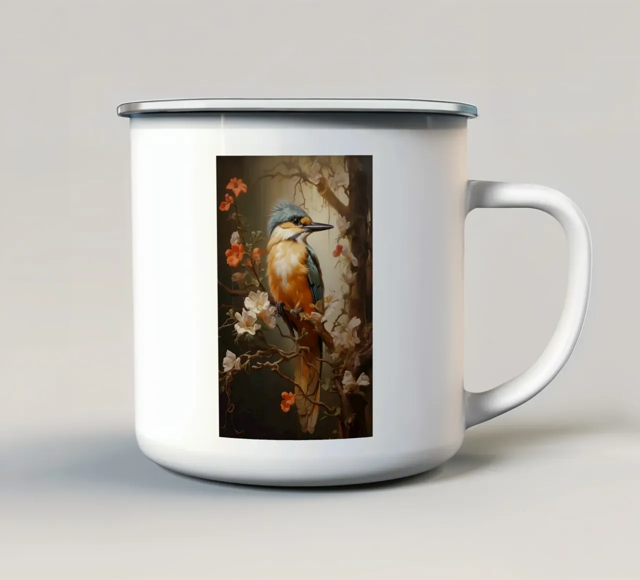 Martin pescatore tazza in smalto da Imagine