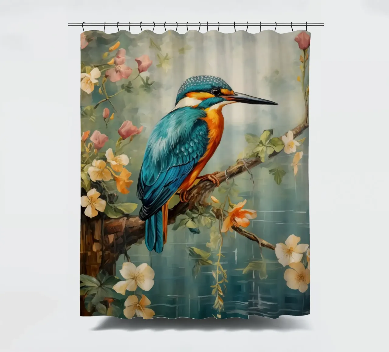 Kingfisher shower curtain by Imagine