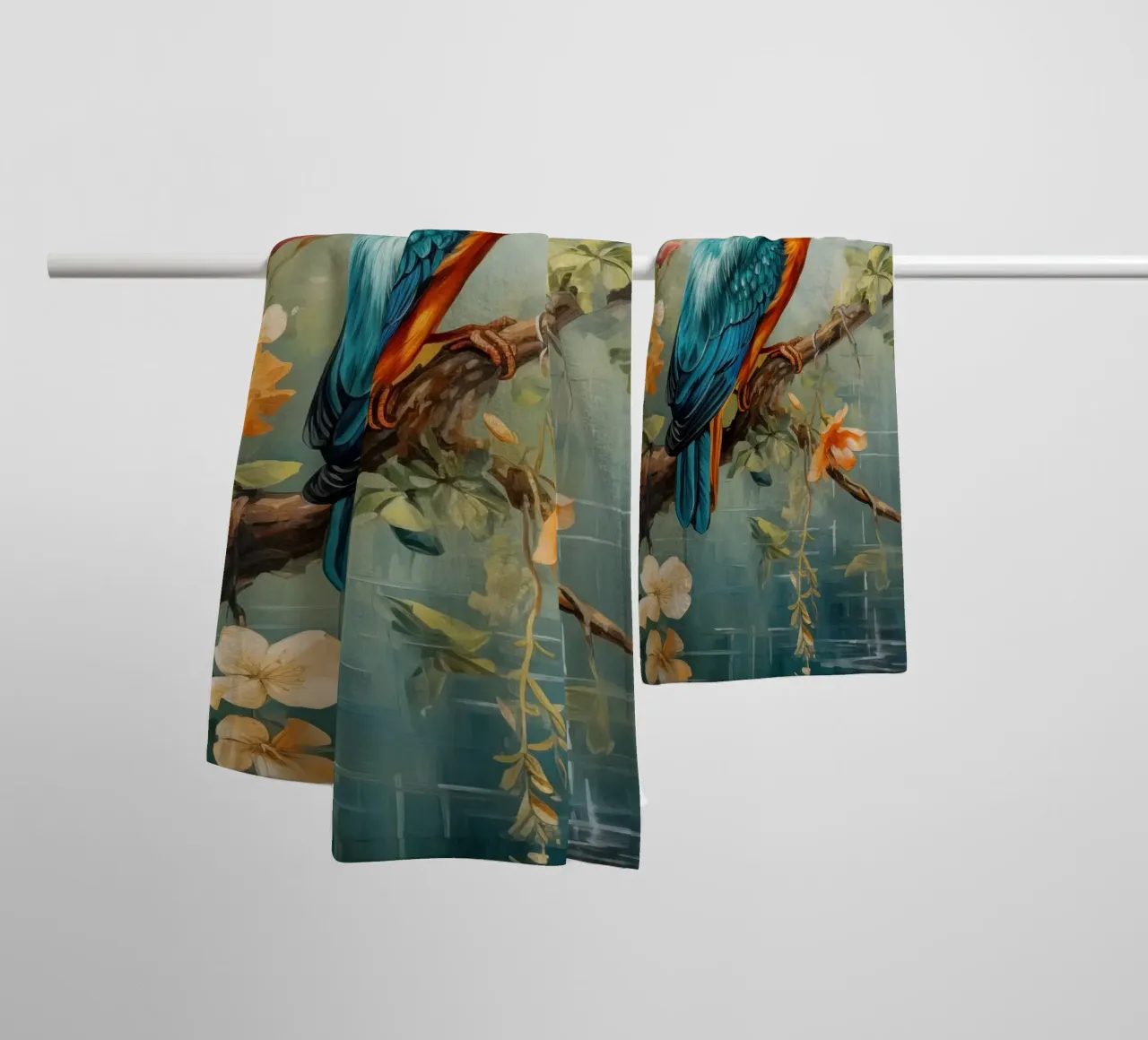 Martin pescatore asciugamano da bagno da Imagine