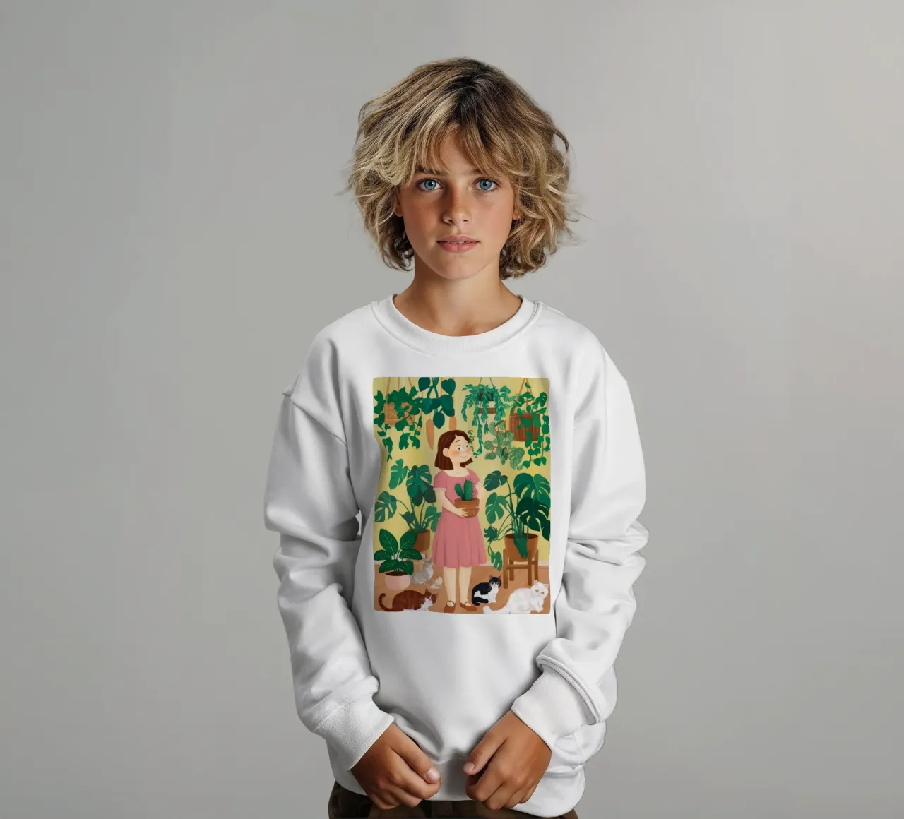 L'abbraccio della natura felpa bambino da Petal Canvas
