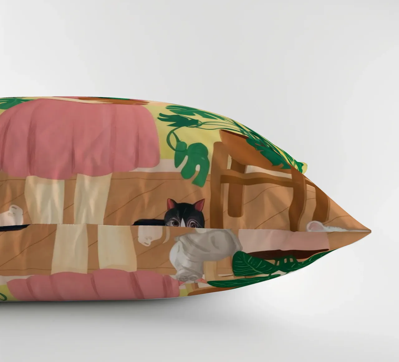 L'abbraccio della natura cuscino da Petal Canvas