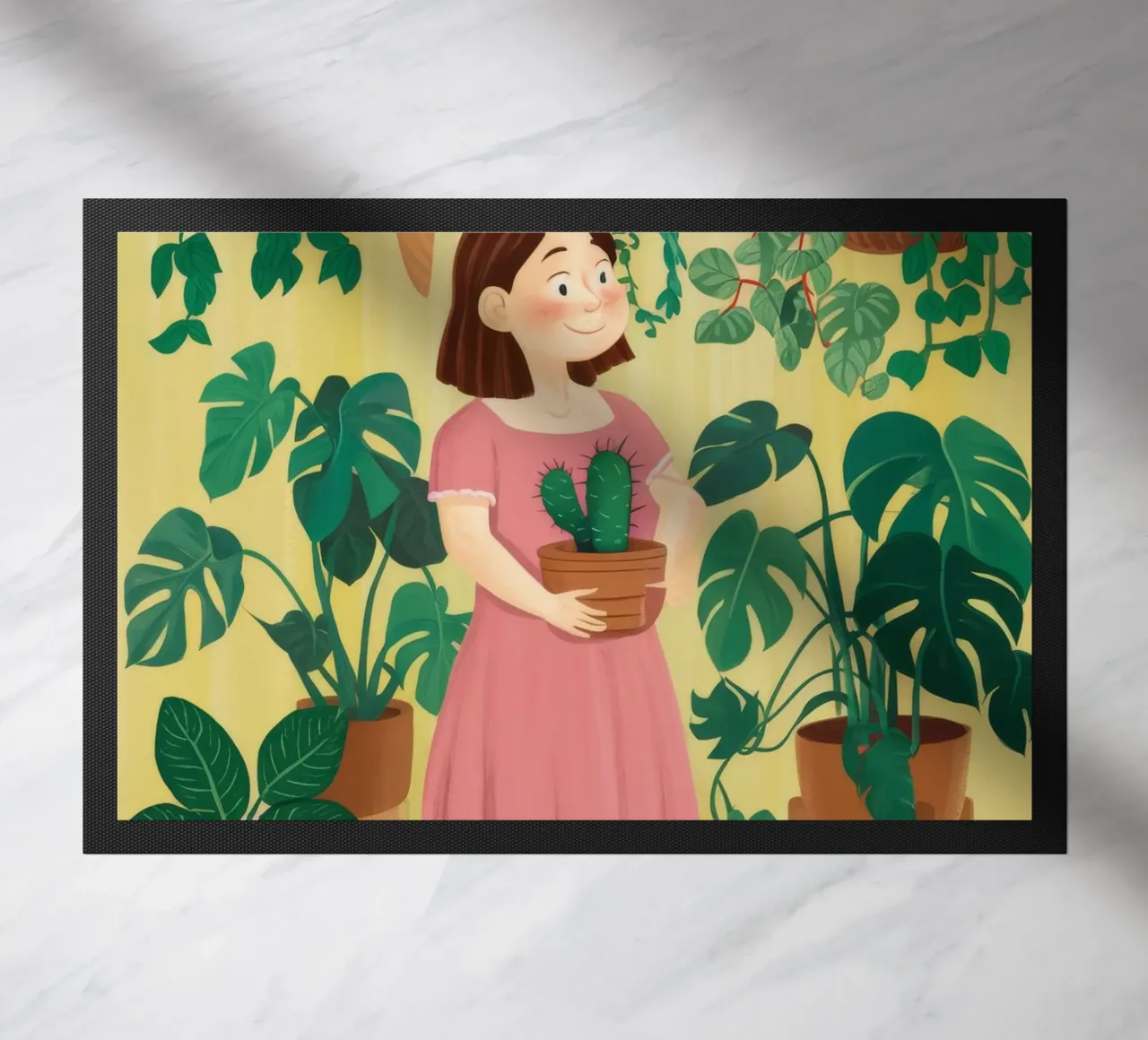 L'abbraccio della natura zerbino da Petal Canvas