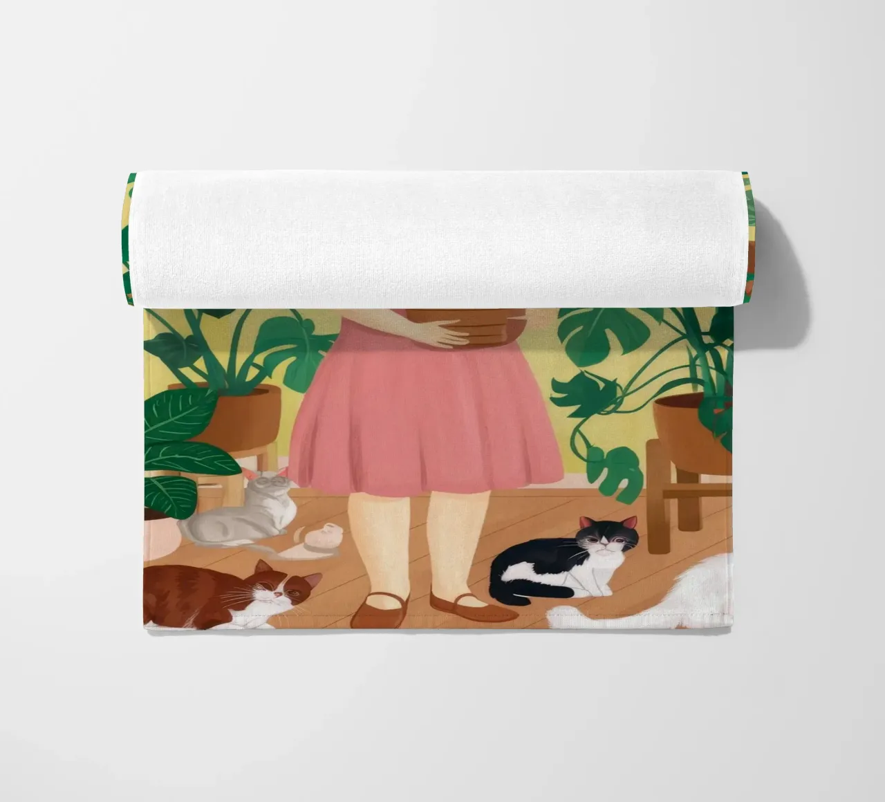 L'abbraccio della natura telo mare da Petal Canvas