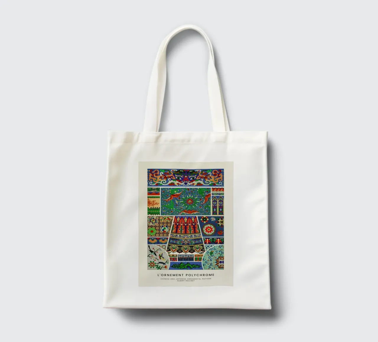 Racinet -  Chinese and Japanese Ornamental Pattern borsa in juta da Vintage by JUNIQE