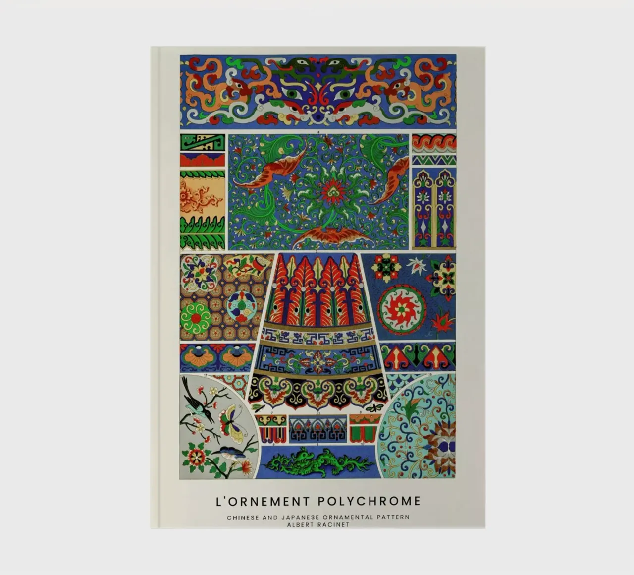 Racinet -  Chinese and Japanese Ornamental Pattern carnet de notes de Vintage by JUNIQE