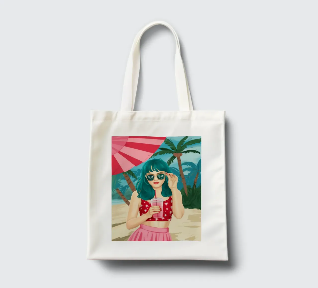 Beachside Bliss tote bag by Petal Canvas