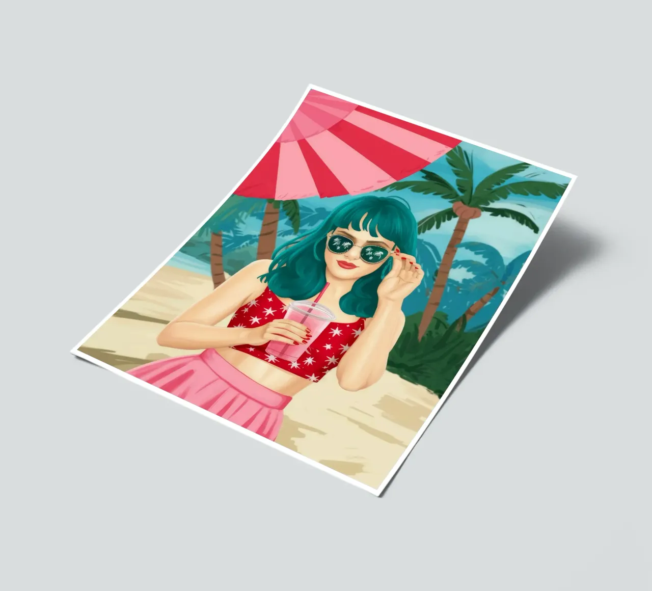 Beachside Bliss sticker sheet by Petal Canvas