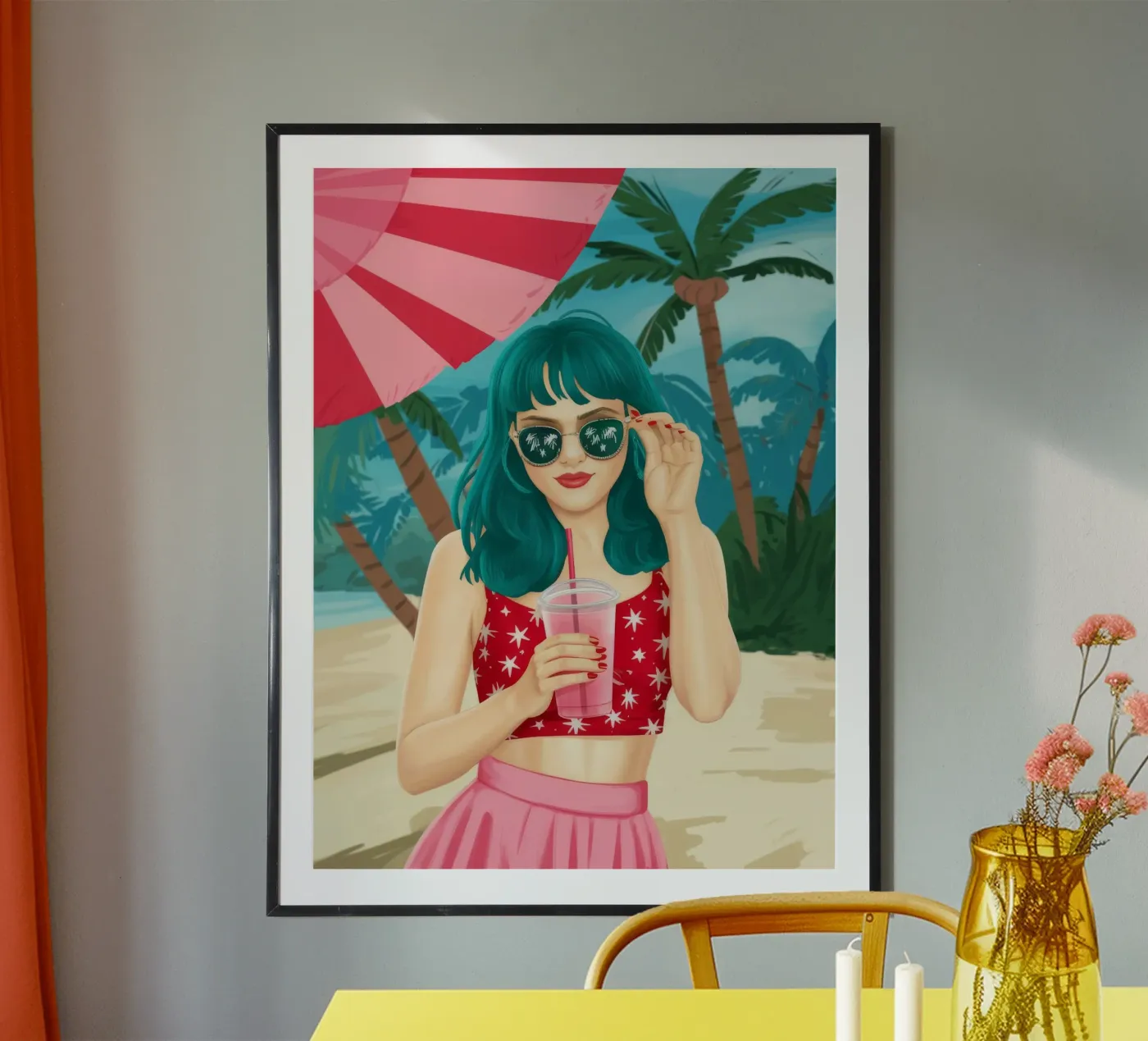 Beachside Bliss Poster von Petal Canvas