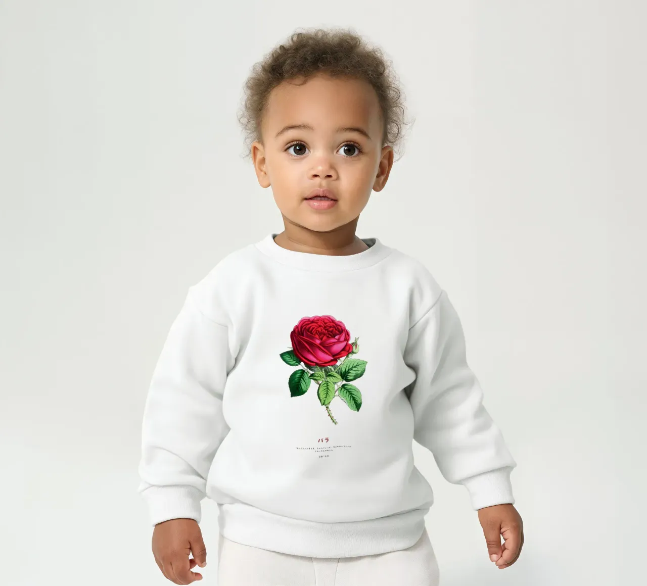 Red Rose Flower felpa neonato da Vintagrafica