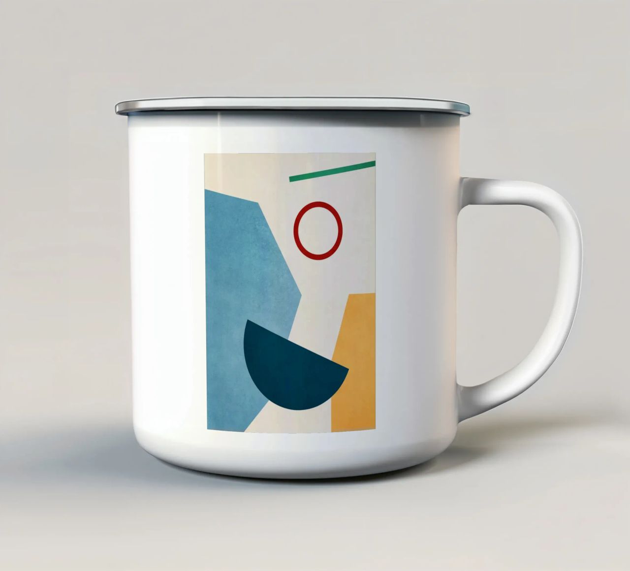 Color Geometry no. 2 tazza in smalto da adrianooliveira