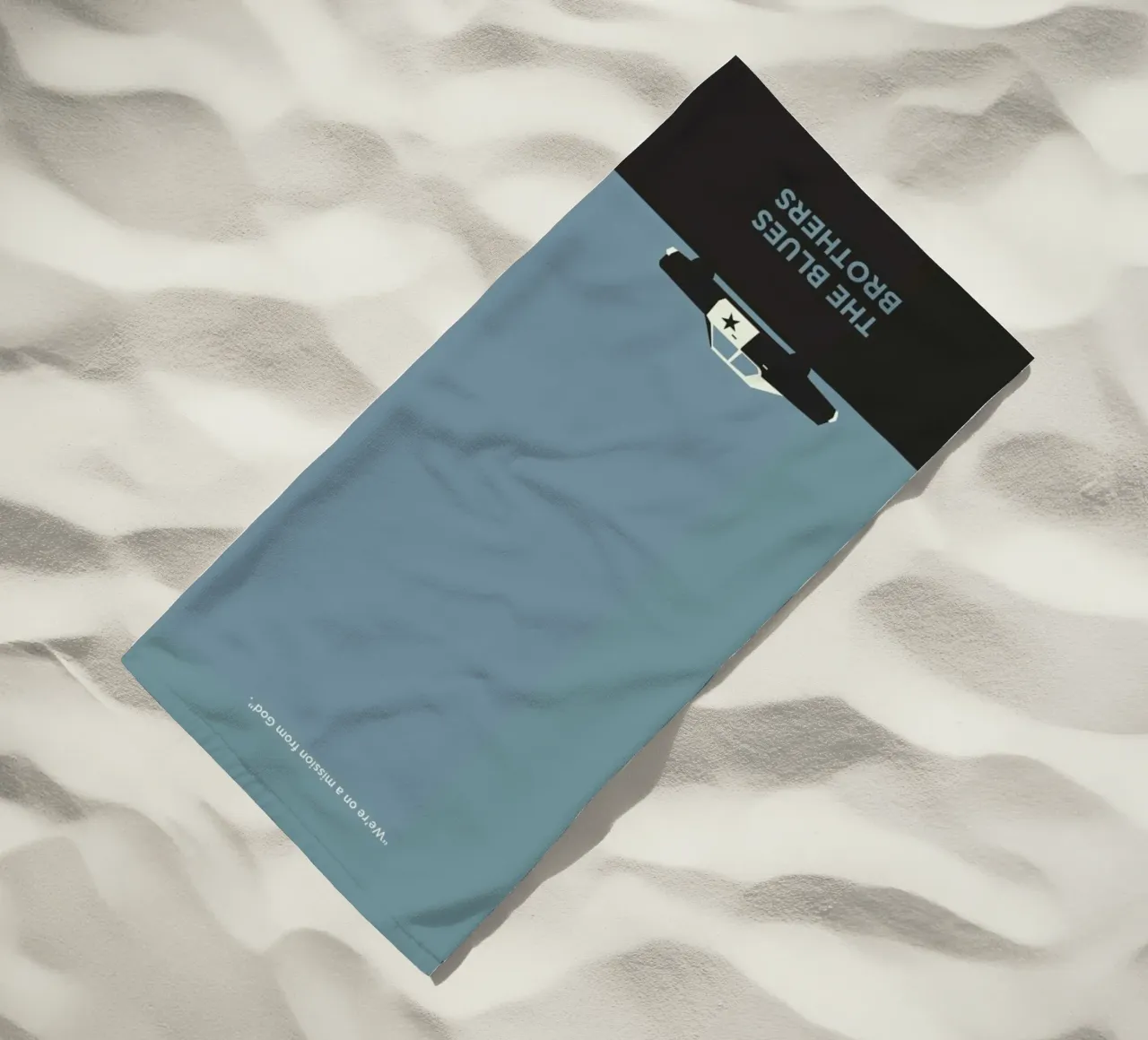 Blues Brothers beach towel by Rahma Projekt