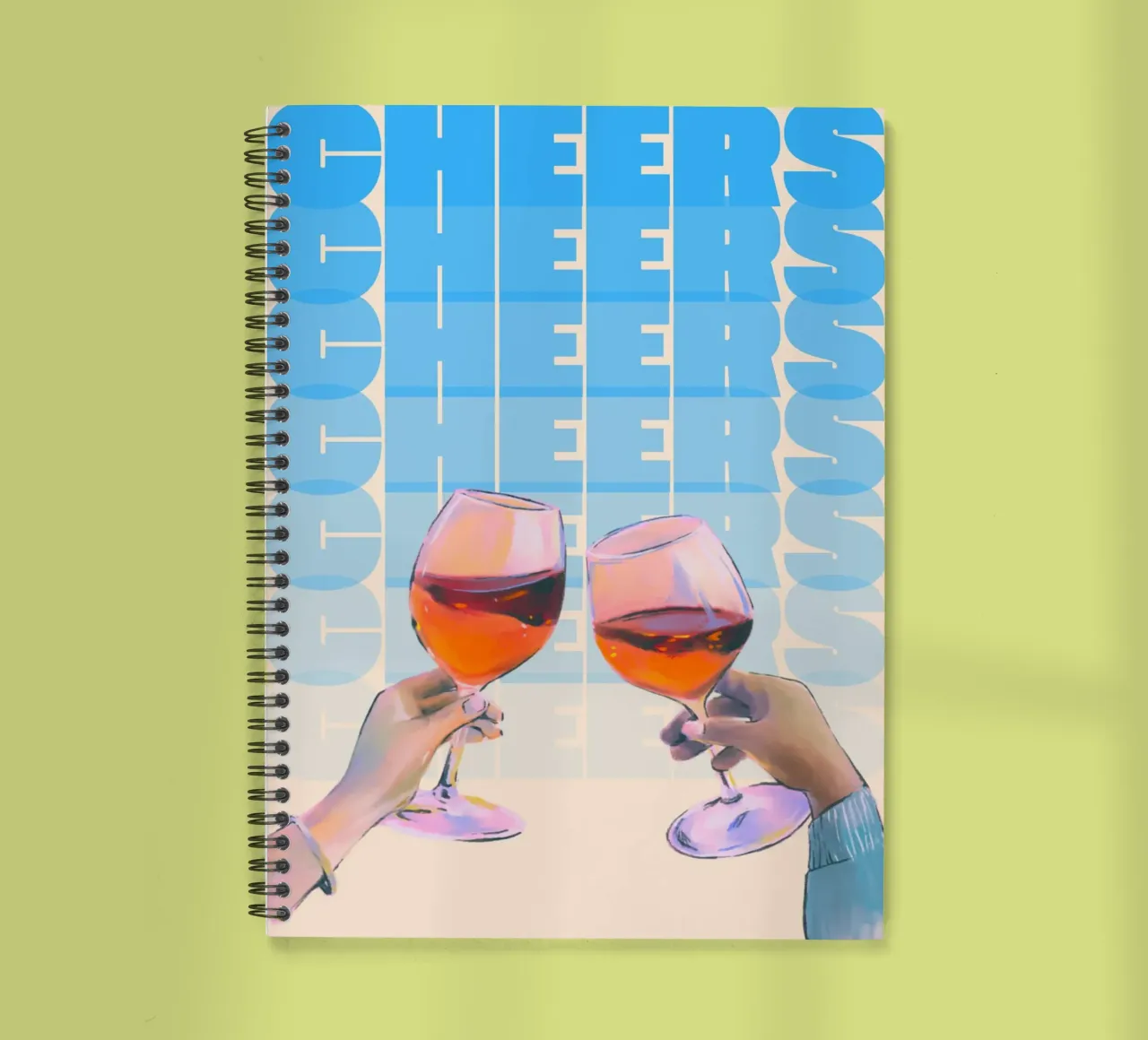 "Cheers" Toast Art Print by Aperol Spritz, Pop Art & Trendy spiral notebook by NorwesClub