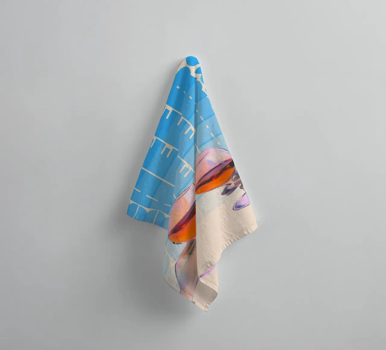 "Cheers" Toast Art Print by Aperol Spritz, Pop Art & Trendy towel by NorwesClub