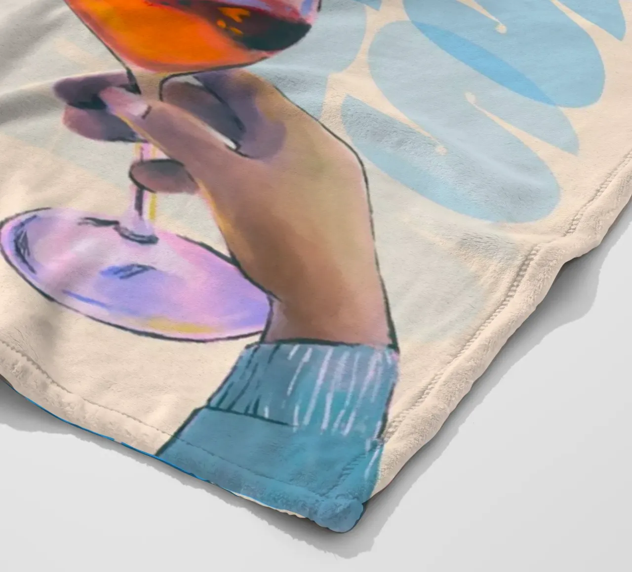 "Cheers" Toast Art Print by Aperol Spritz, Pop Art & Trendy fleece blanket by NorwesClub