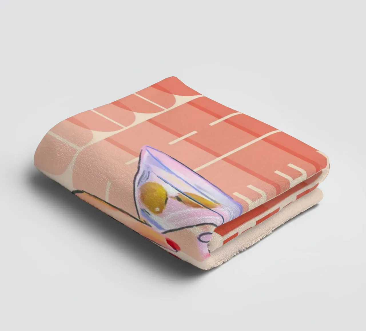 "Cheers" Martini & Cocktail Print by Aperol, Pop Art & Trend towel by NorwesClub