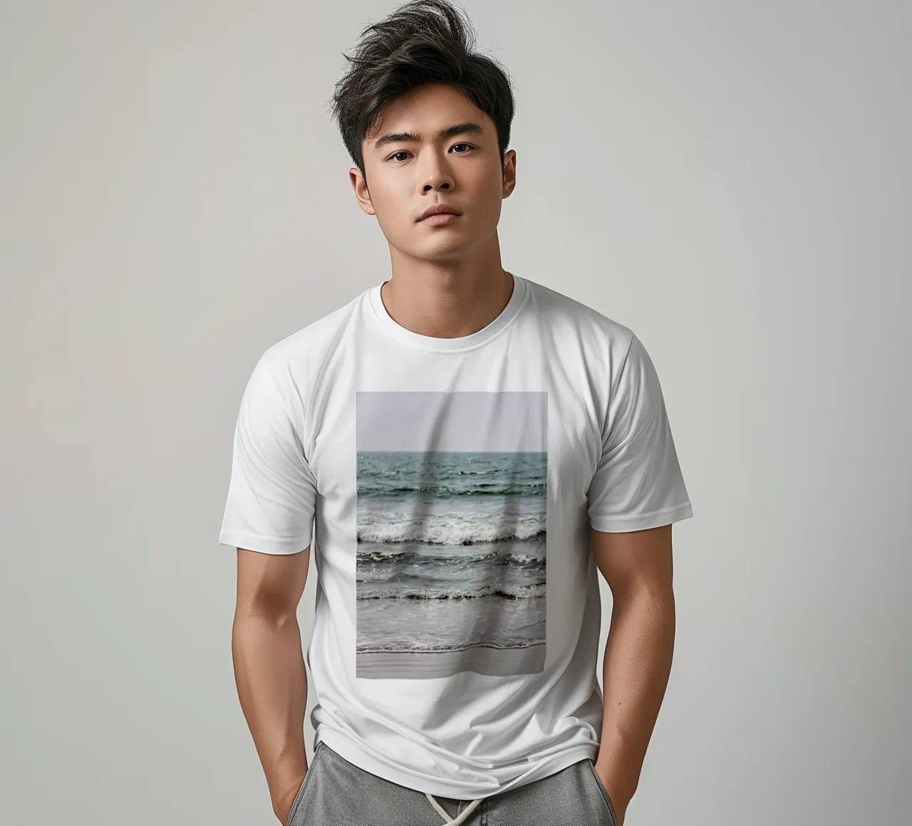 Blue Beach Waves t-shirt da Victoria Frost