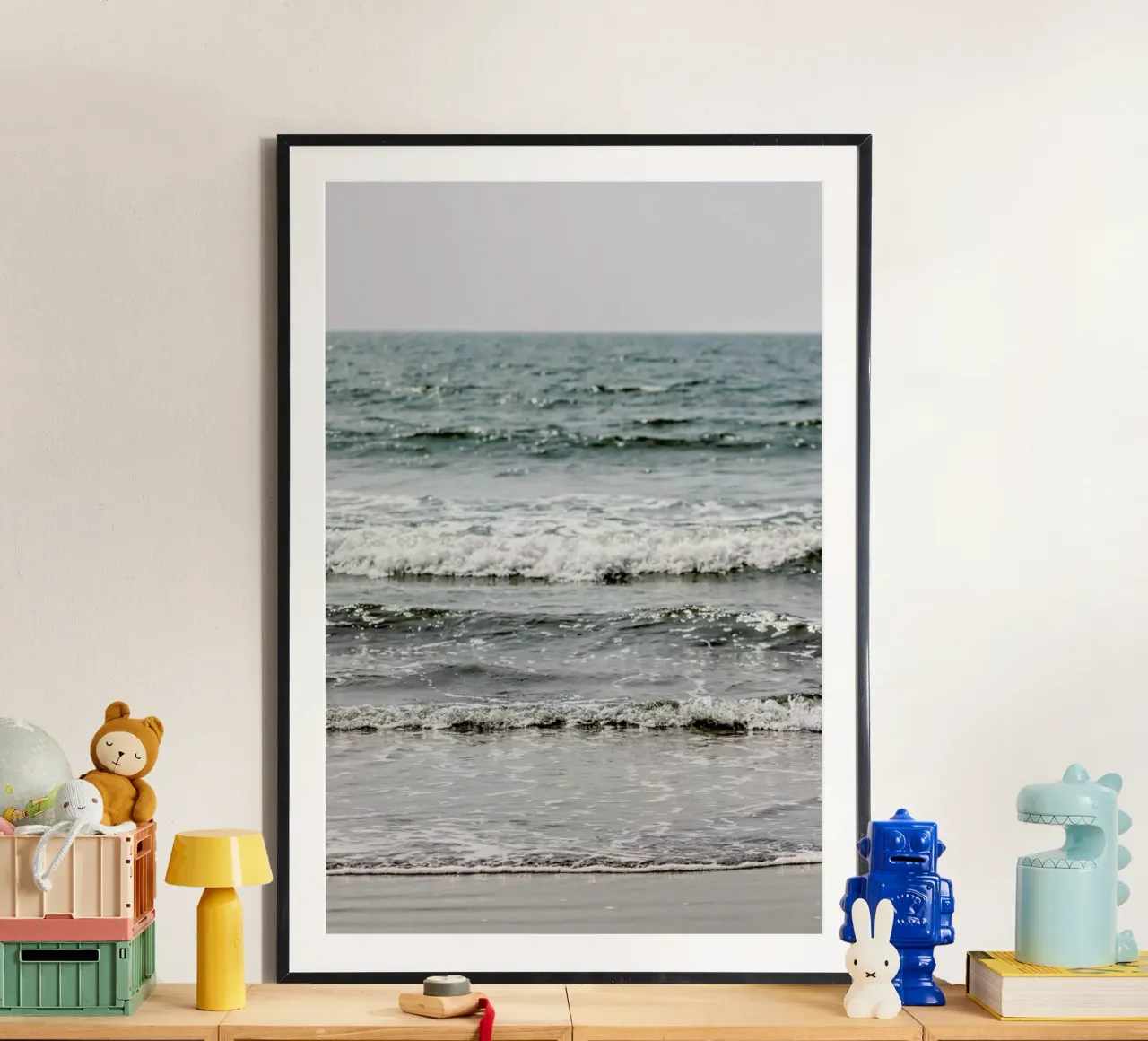 Blue Beach Waves poster da Victoria Frost