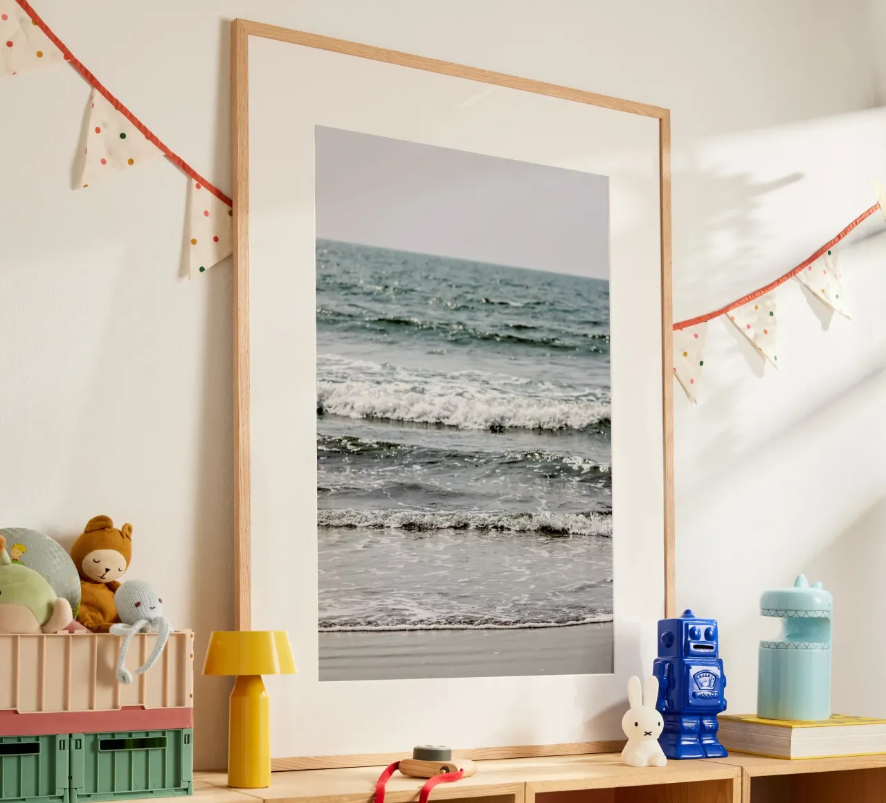 Blue Beach Waves poster da Victoria Frost