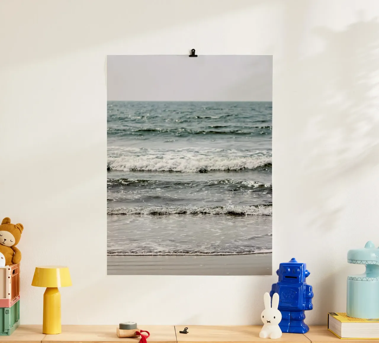 Blue Beach Waves poster da Victoria Frost