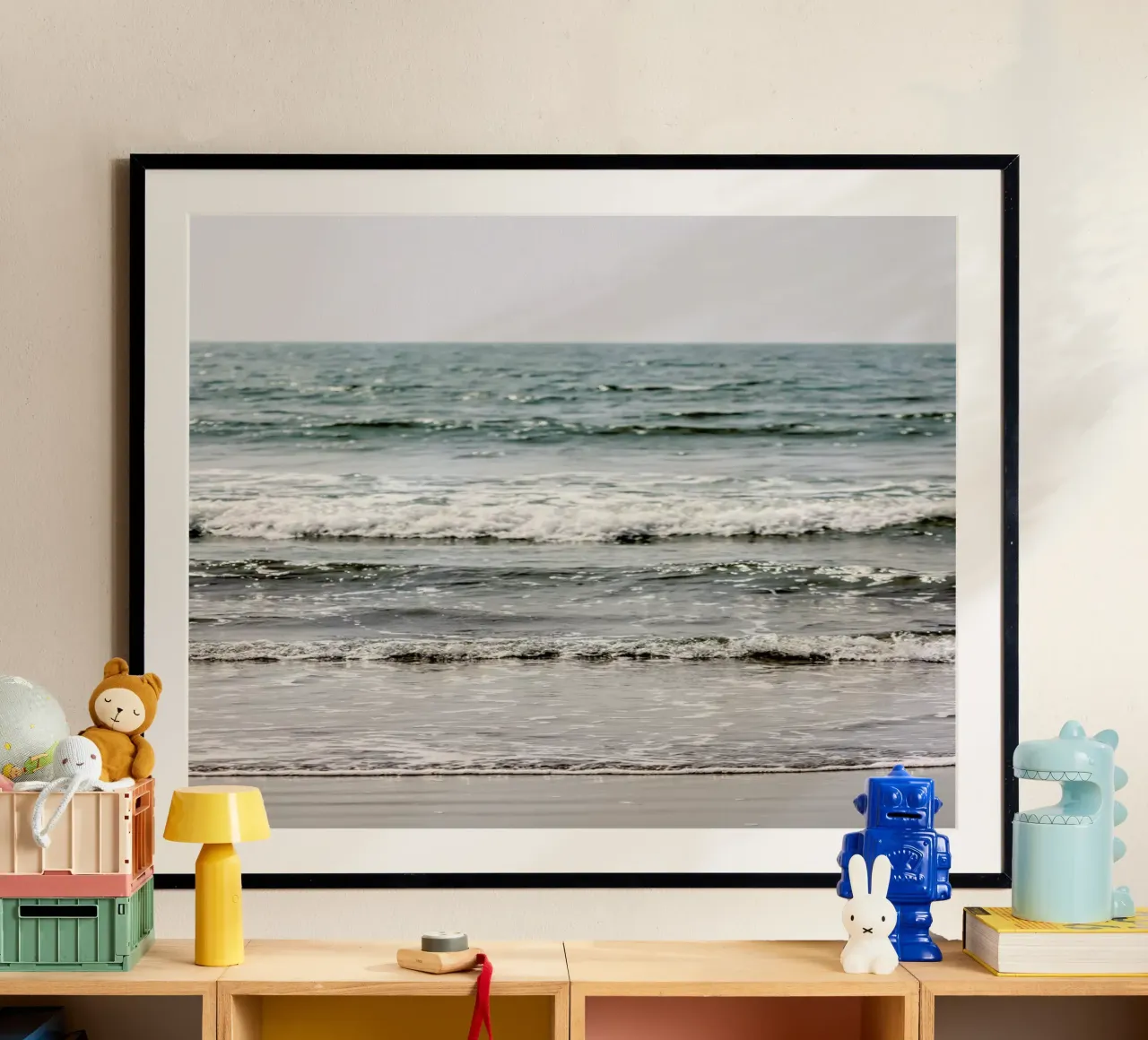 Blue Beach Waves poster da Victoria Frost