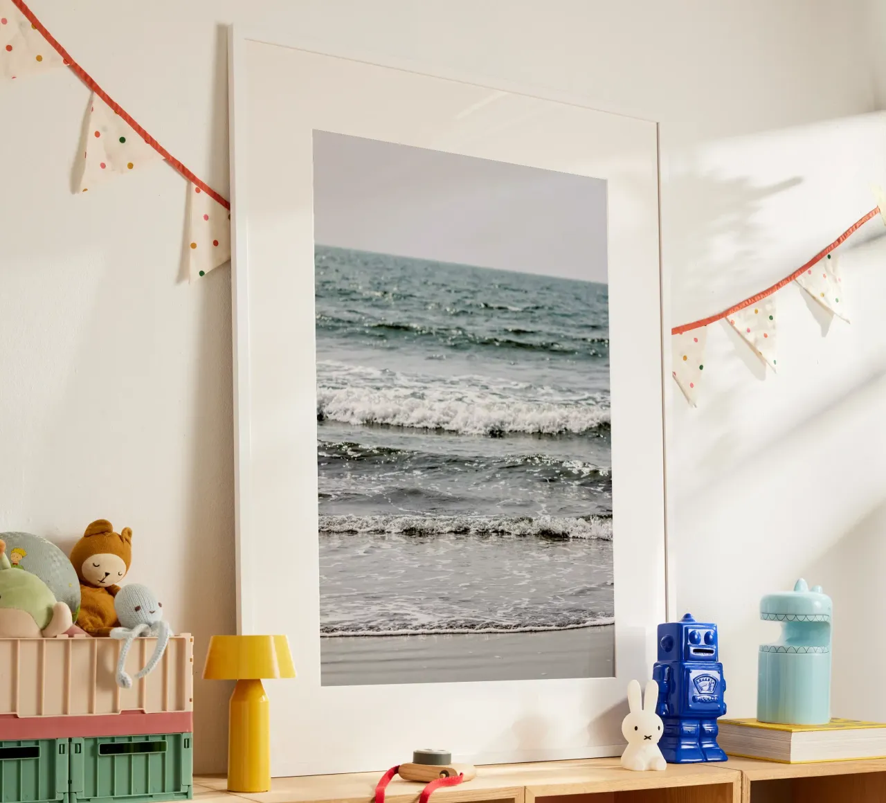 Blue Beach Waves poster da Victoria Frost
