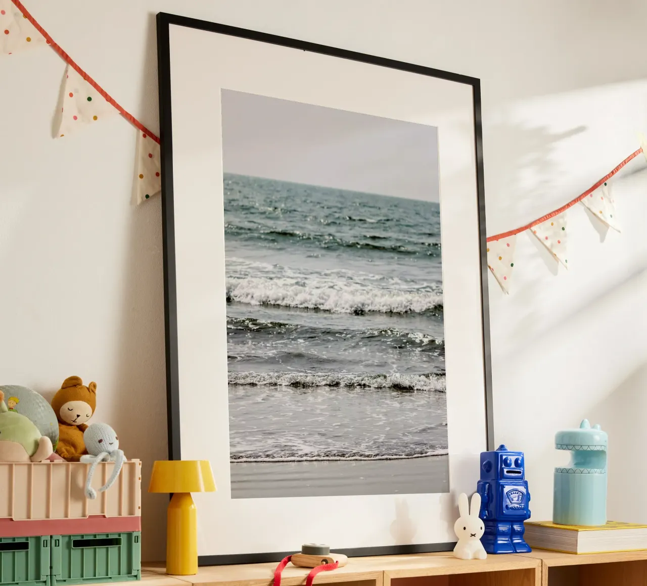 Blue Beach Waves poster da Victoria Frost