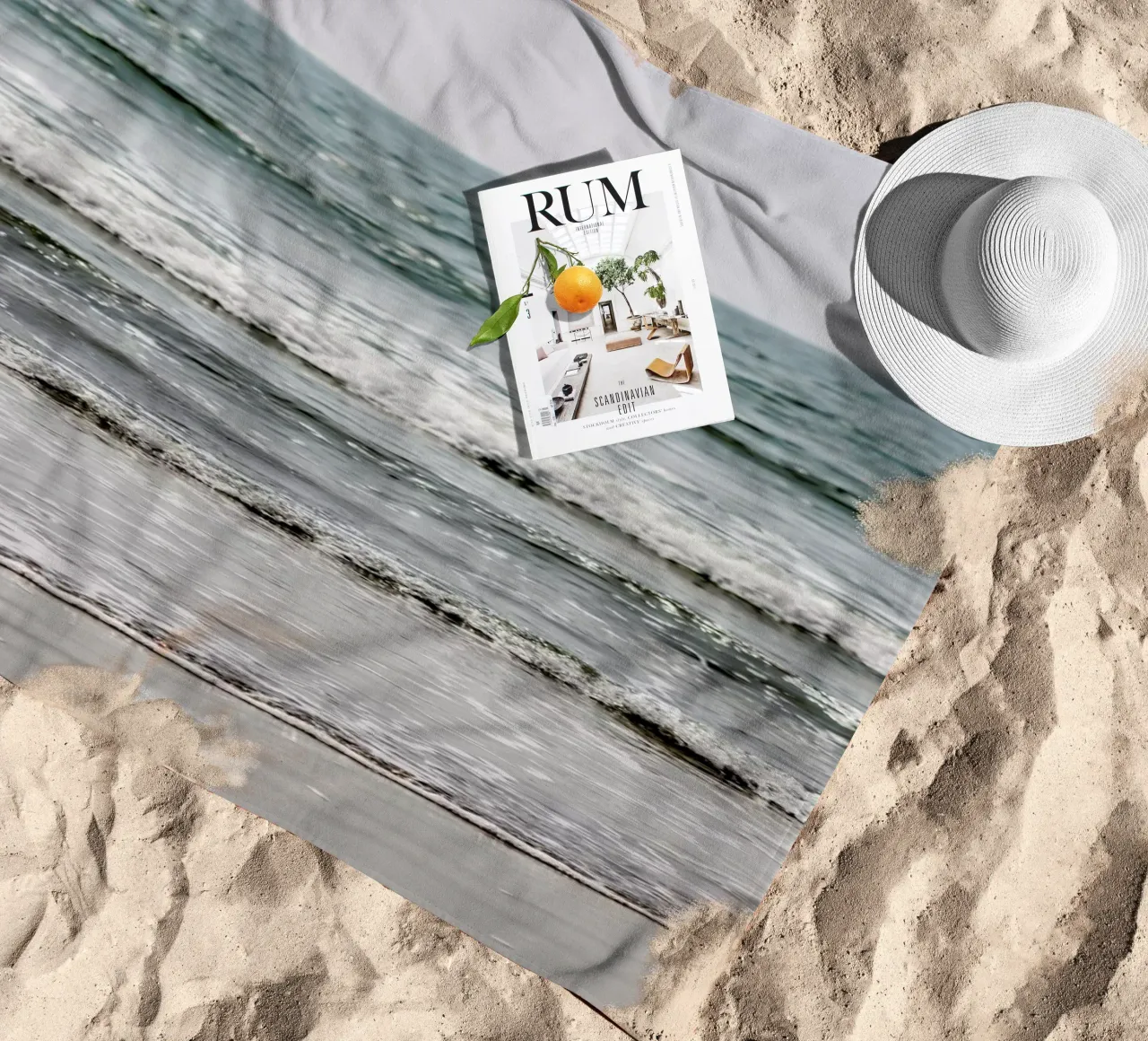 Blue Beach Waves telo mare da Victoria Frost