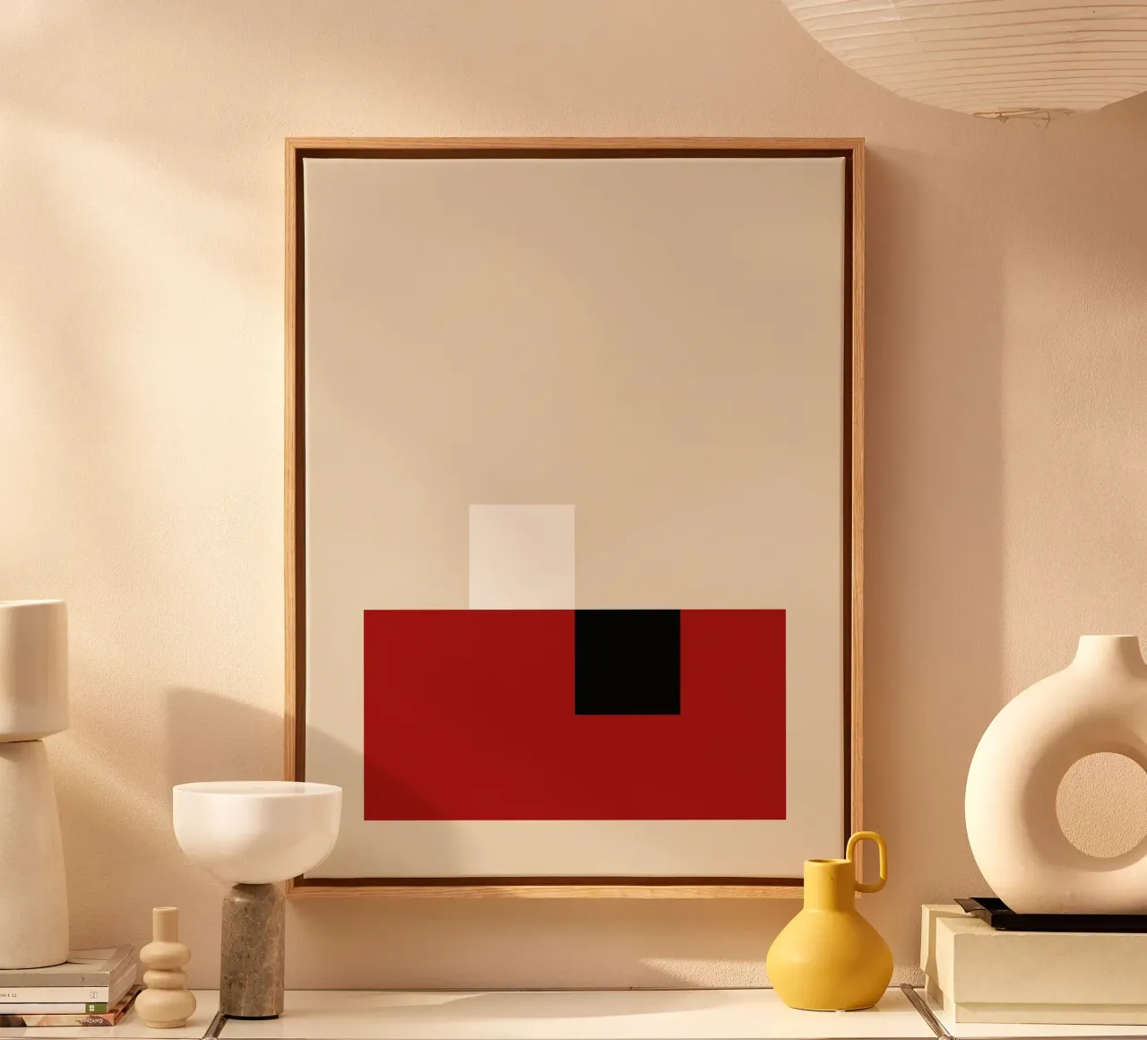 Geometric Harmony no. 3 tela con Cornice a cassetta da adrianooliveira