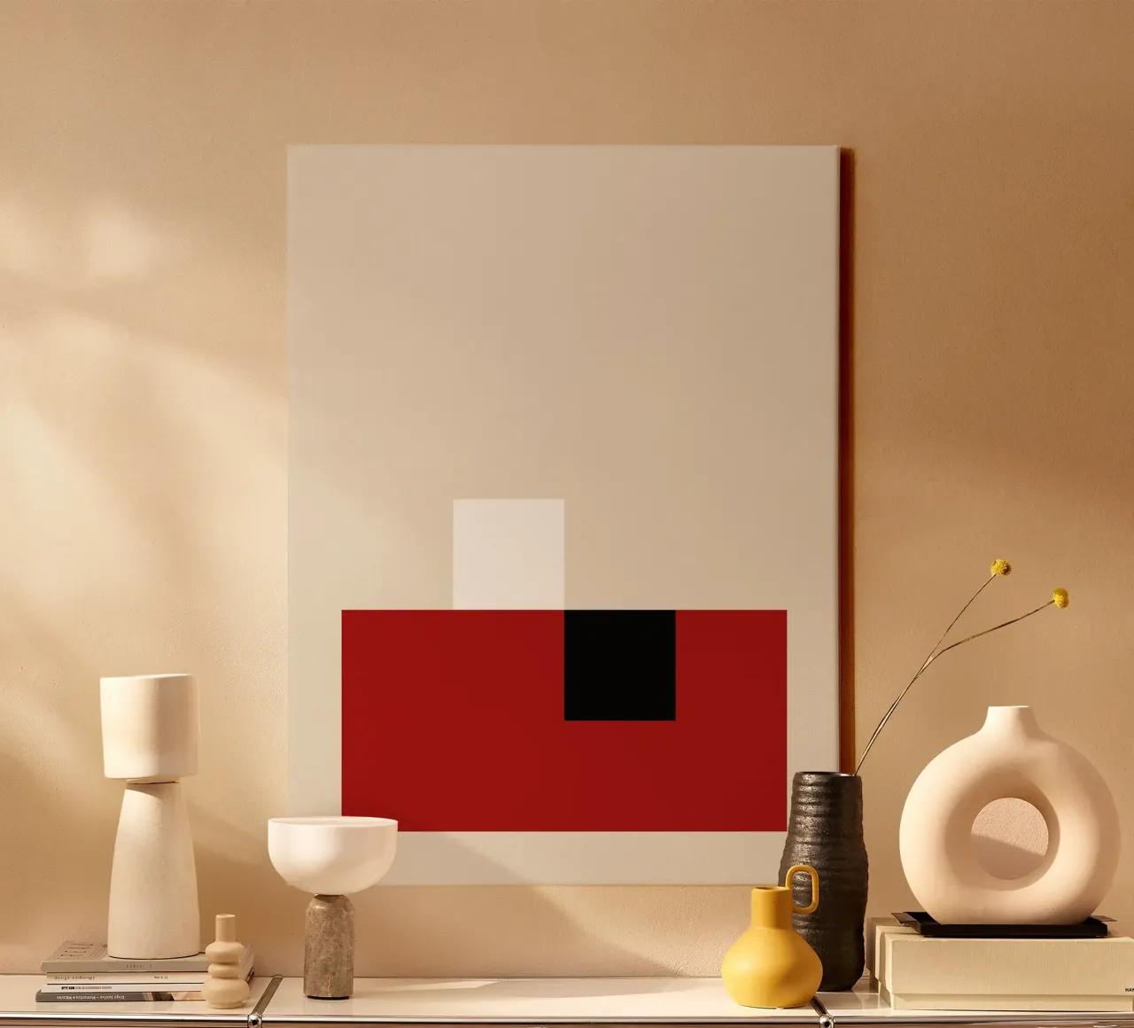 Geometric Harmony no. 3 tela con Cornice a cassetta da adrianooliveira