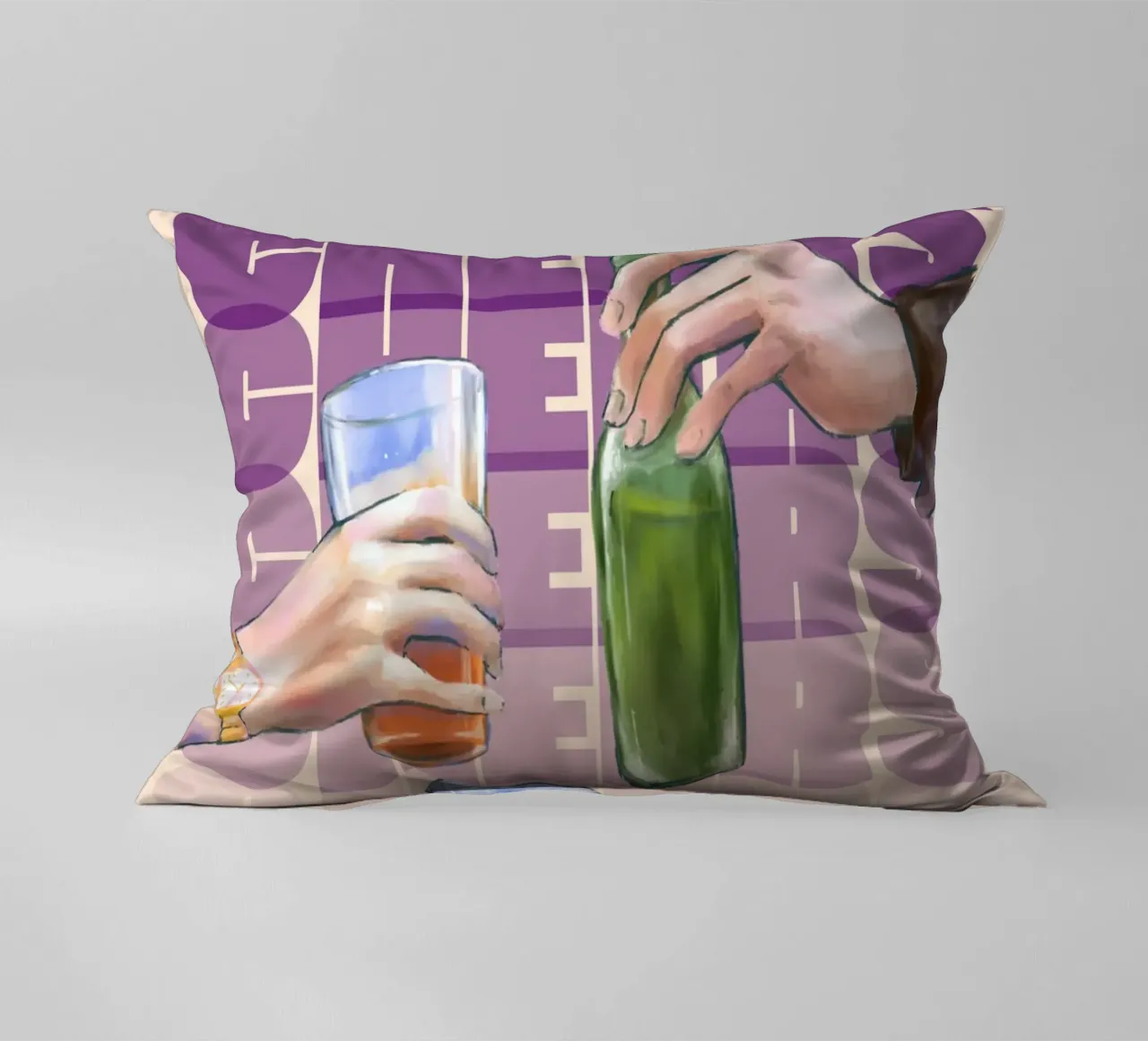 L'arte del tifo moderno di ArtfulHands - Pop Culture Party Vibes cuscino da NorwesClub