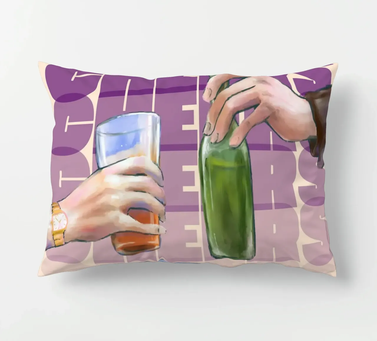 L'arte del tifo moderno di ArtfulHands - Pop Culture Party Vibes cuscino da NorwesClub