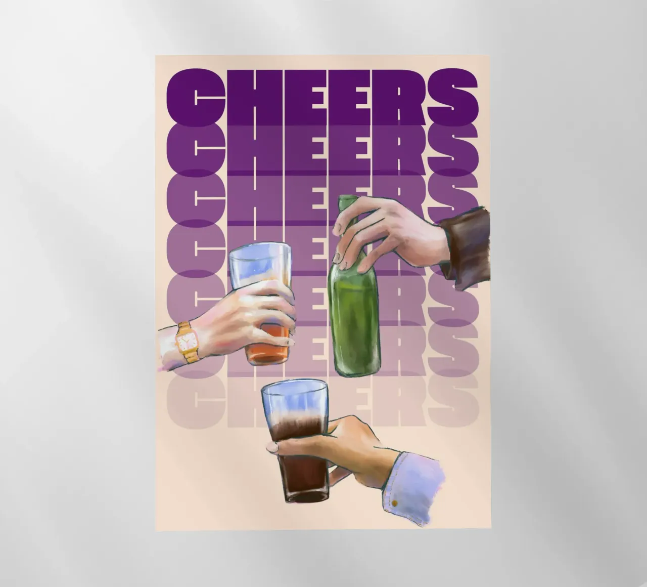 L'arte del tifo moderno di ArtfulHands - Pop Culture Party Vibes pellicola backlit da NorwesClub