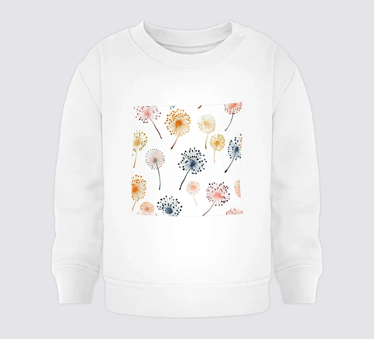 Soffice brezza di denti di leone felpa neonato da Botanical Pattern House
