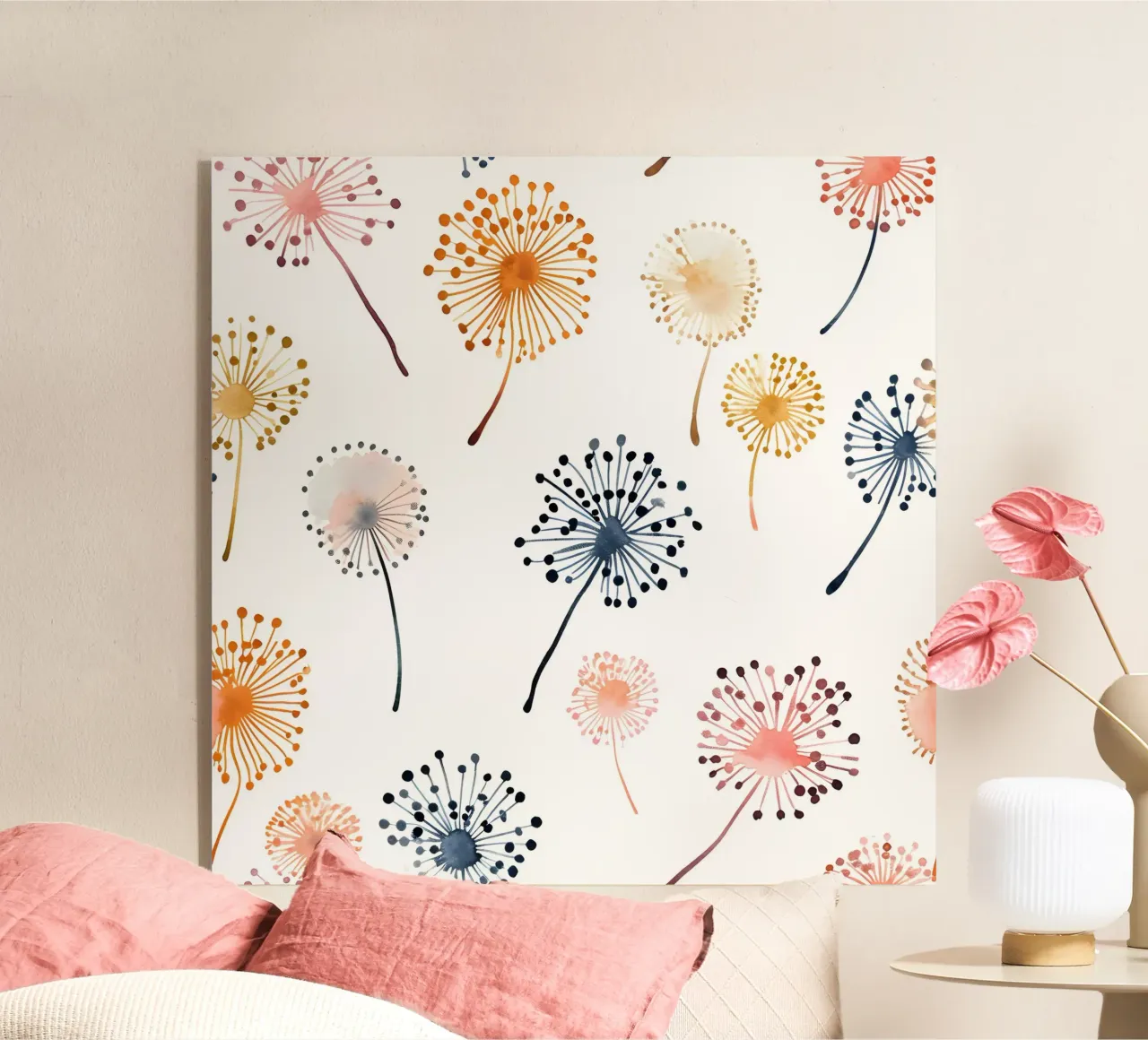 Soffice brezza di denti di leone plexiglass da Botanical Pattern House