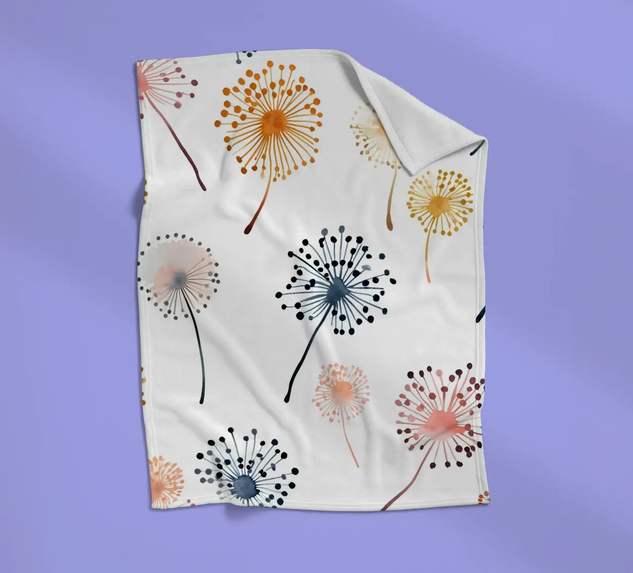 Soffice brezza di denti di leone coperta in pile da Botanical Pattern House