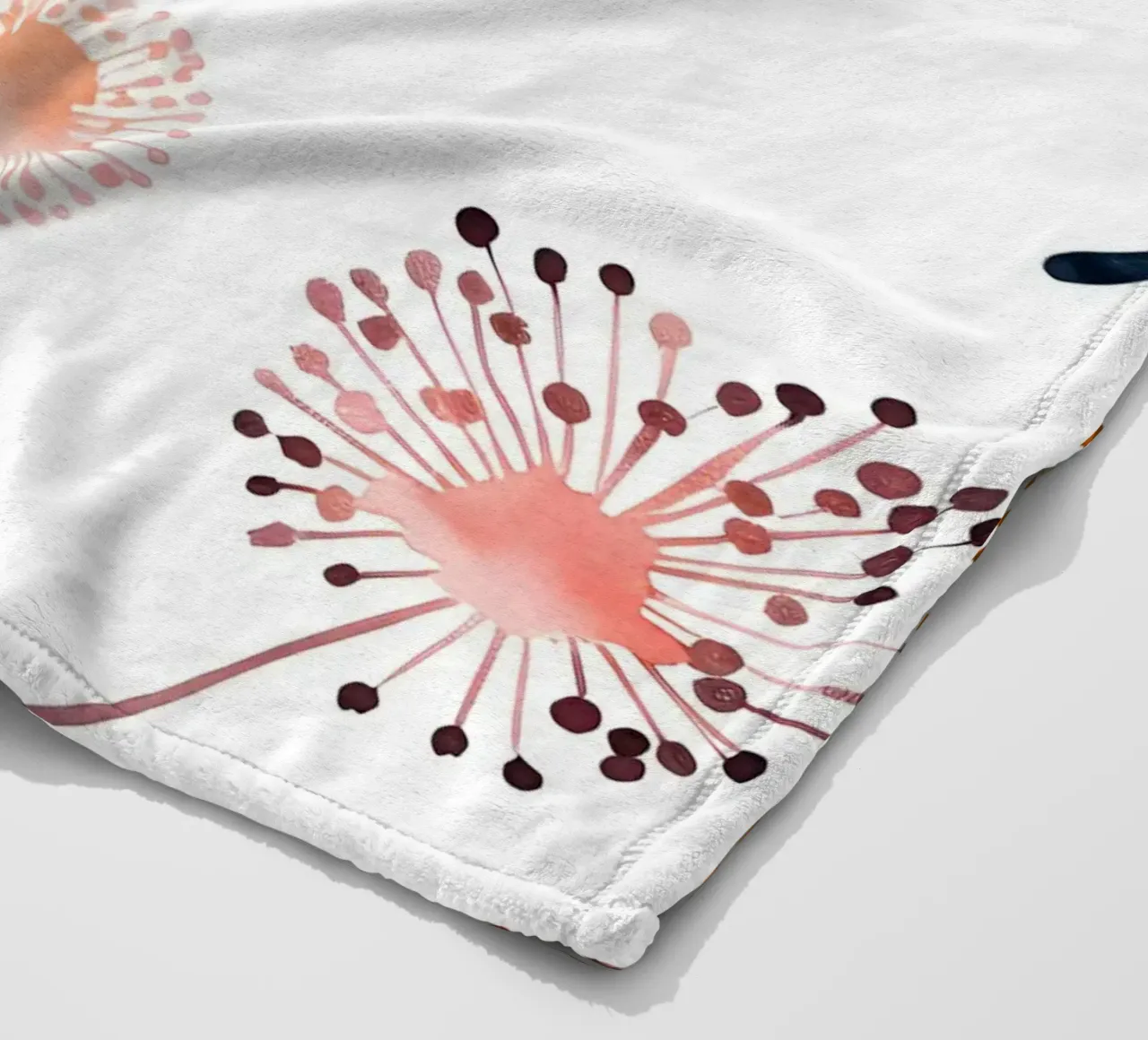 Soffice brezza di denti di leone coperta in pile da Botanical Pattern House