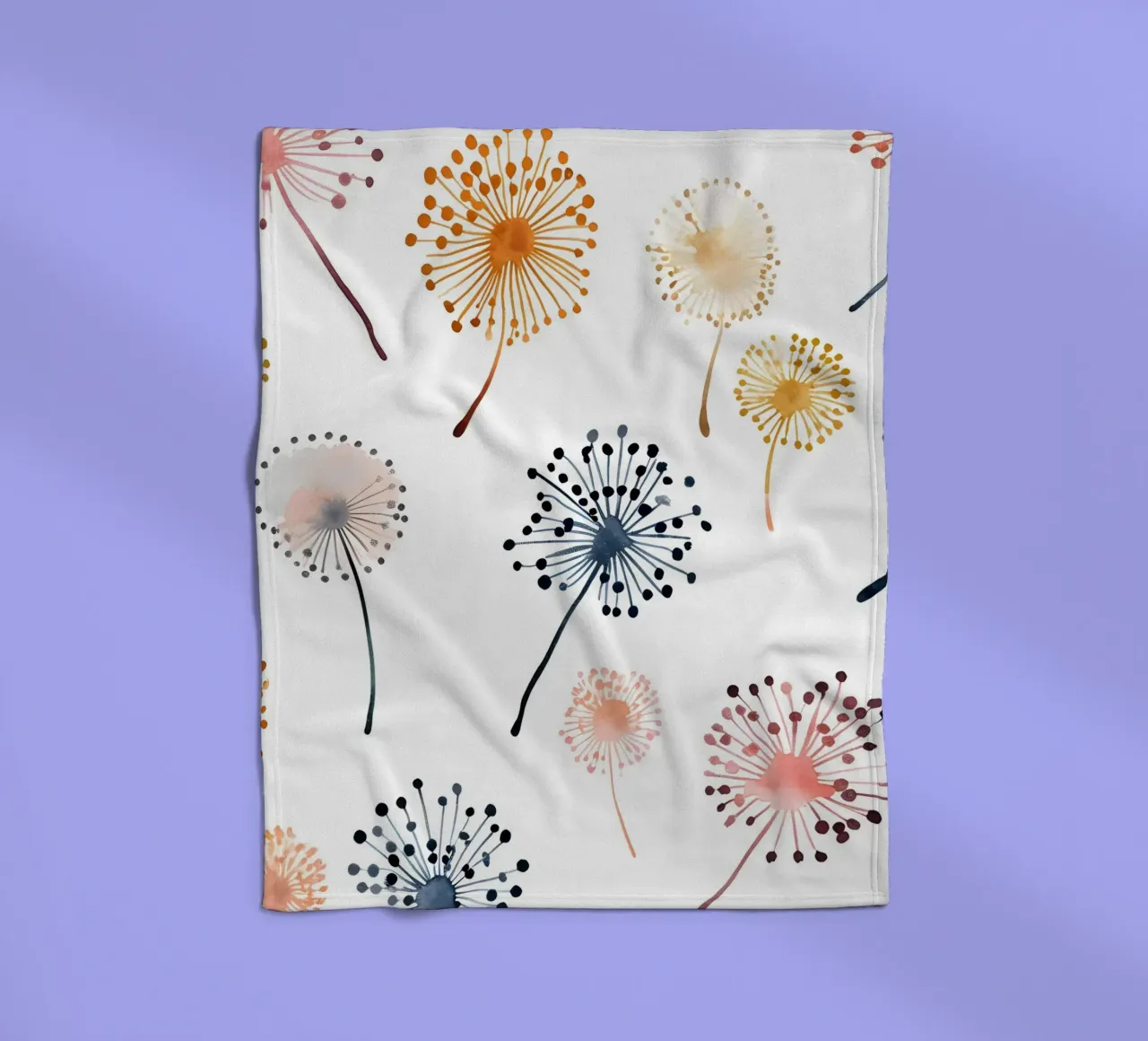 Soffice brezza di denti di leone coperta in pile da Botanical Pattern House