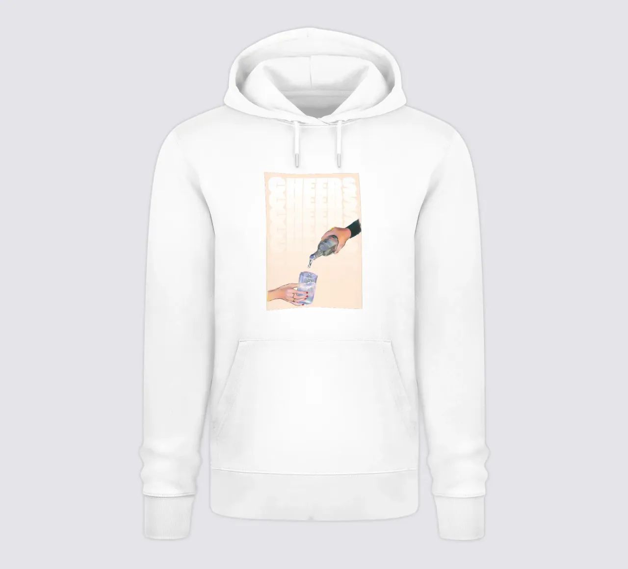 Cheers Pouring by ArtfulHands - Refresco líquido abstracto sudadera con capucha de NorwesClub