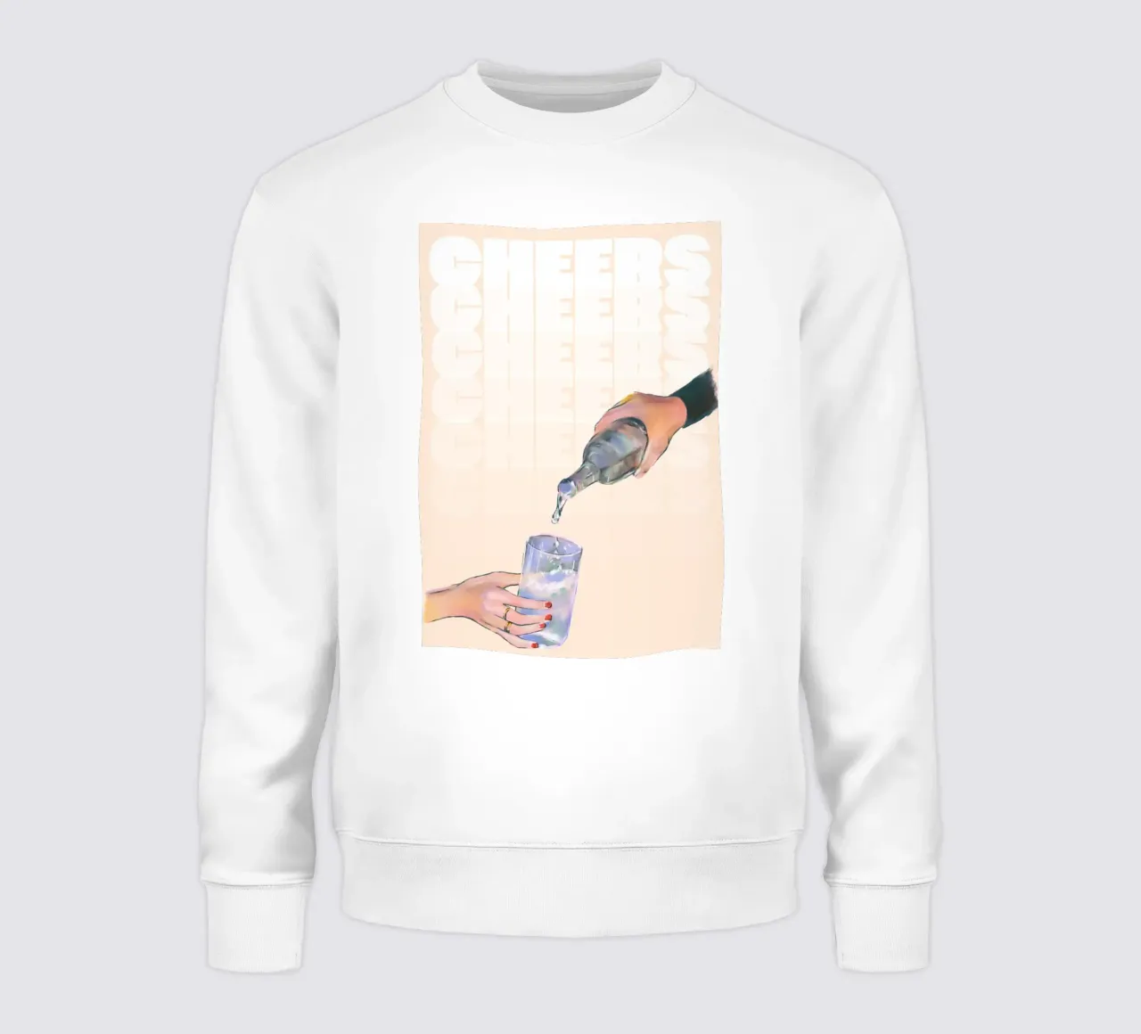 Cheers Pouring di ArtfulHands - Rinfresco liquido astratto felpa da NorwesClub