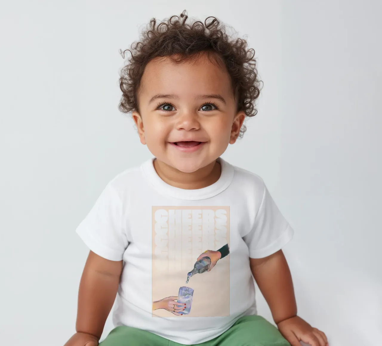 Cheers Pouring von ArtfulHands - Abstrakte flüssige Erfrischung Baby T-Shirt von NorwesClub
