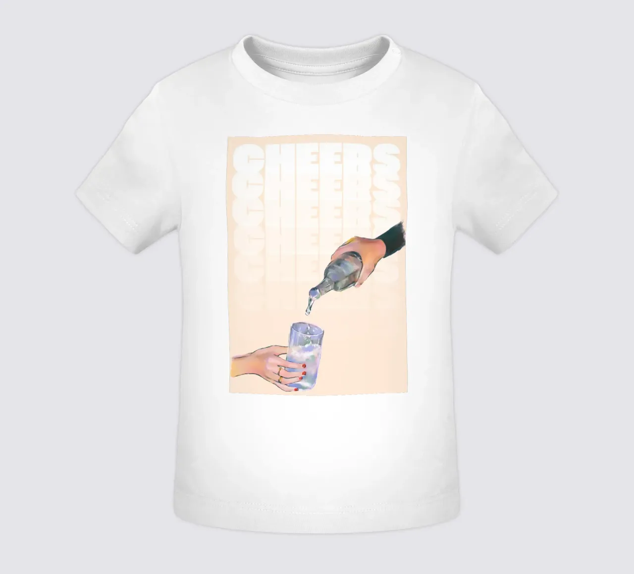 Cheers Pouring von ArtfulHands - Abstrakte flüssige Erfrischung Baby T-Shirt von NorwesClub