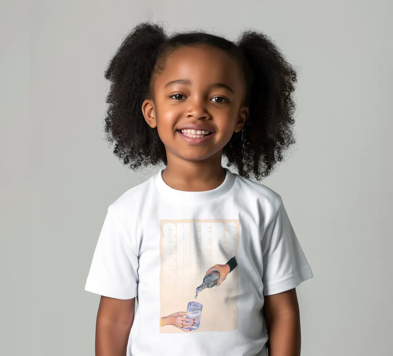 Cheers Pouring by ArtfulHands - Abstract Liquid Refreshment kids t-shirt by NorwesClub