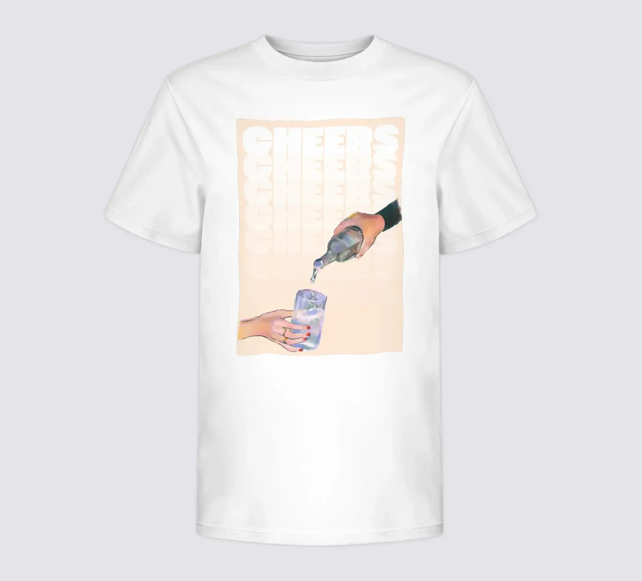 Cheers Pouring by ArtfulHands - Abstract Liquid Refreshment kids t-shirt by NorwesClub