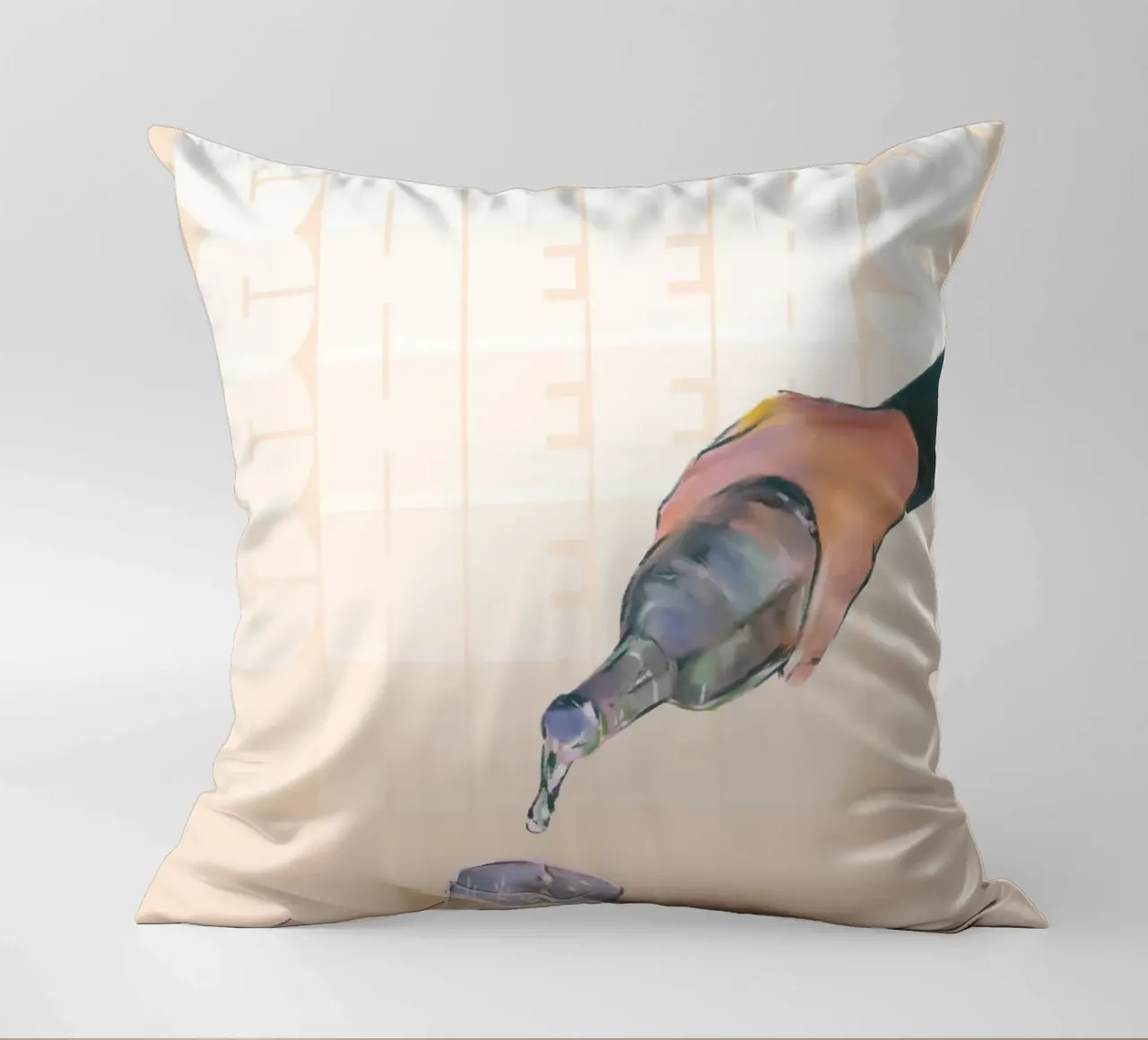 Cheers Pouring di ArtfulHands - Rinfresco liquido astratto cuscino da NorwesClub