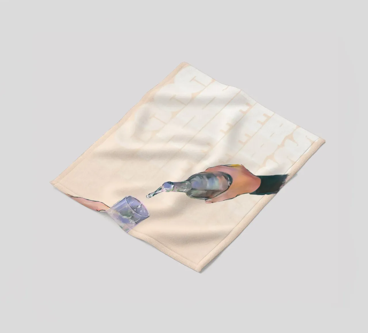Cheers Pouring by ArtfulHands - Abstract Liquid Refreshment fleece blanket by NorwesClub