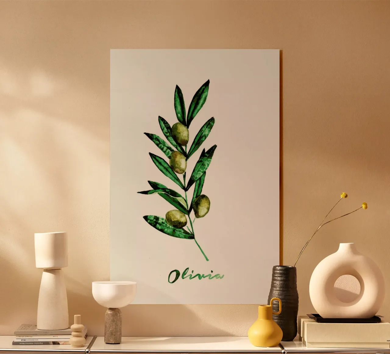 Olivia acryl van Nathys_illustration