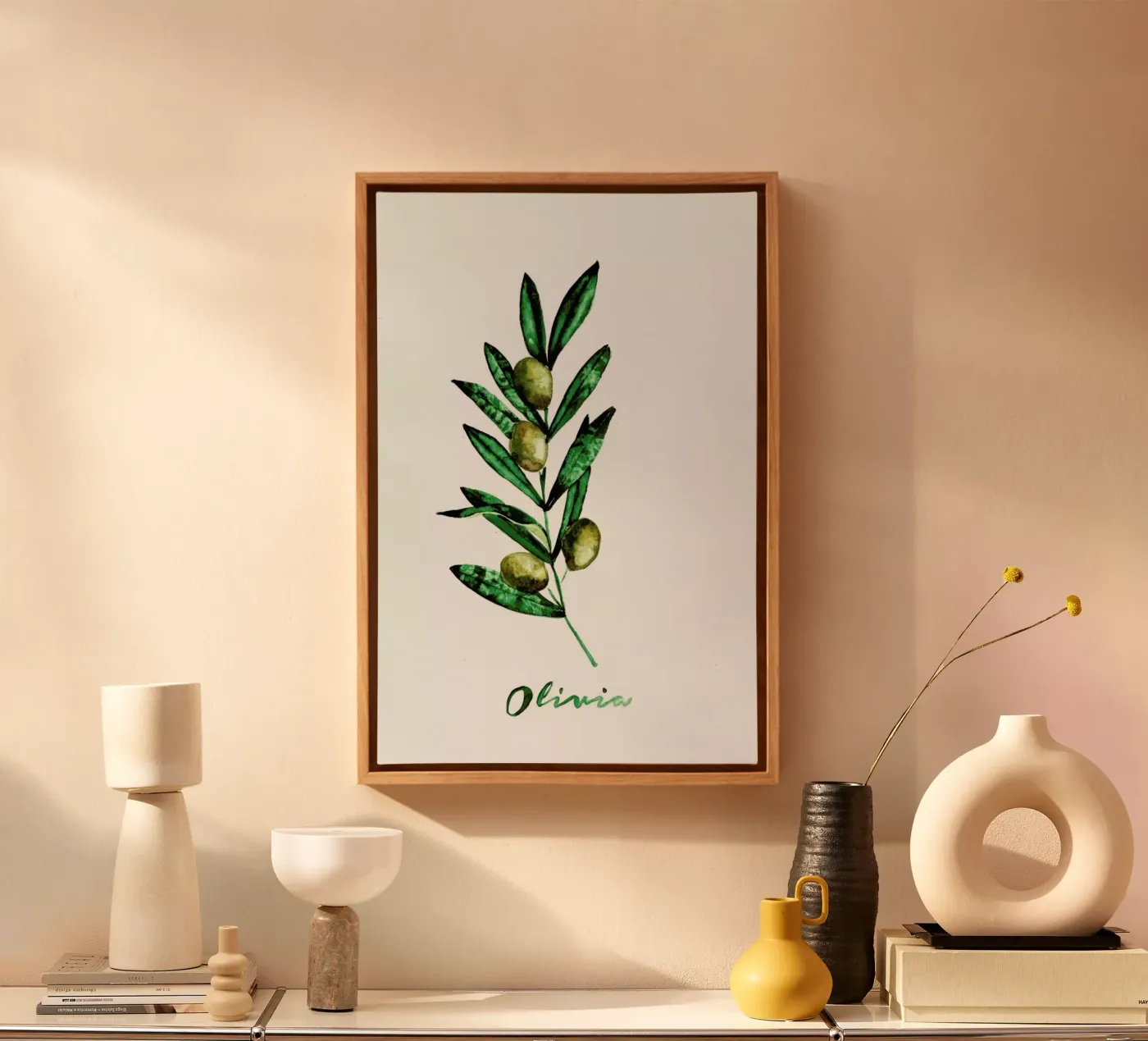 Olivia canvas van Nathys_illustration