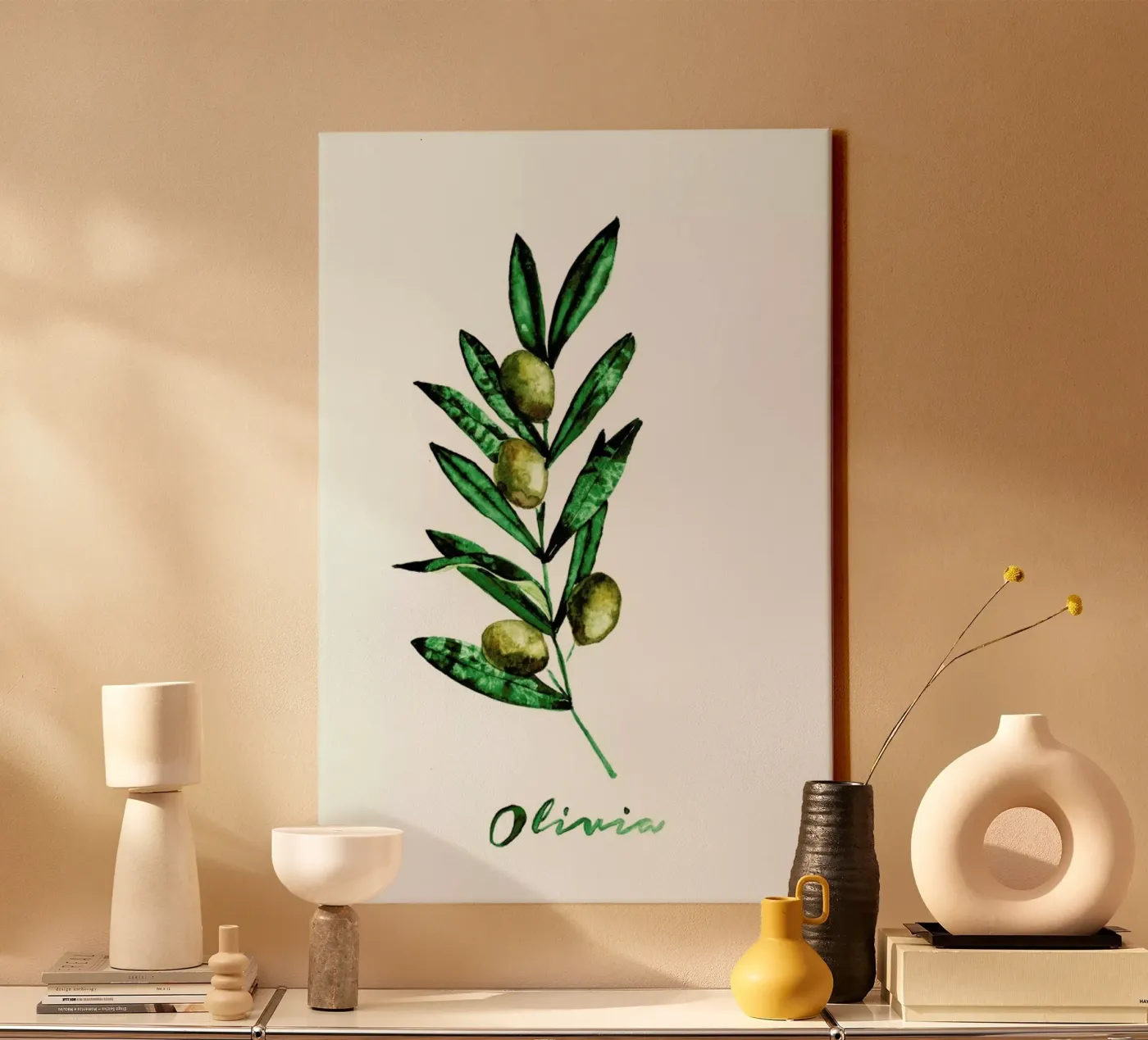 Olivia canvas van Nathys_illustration