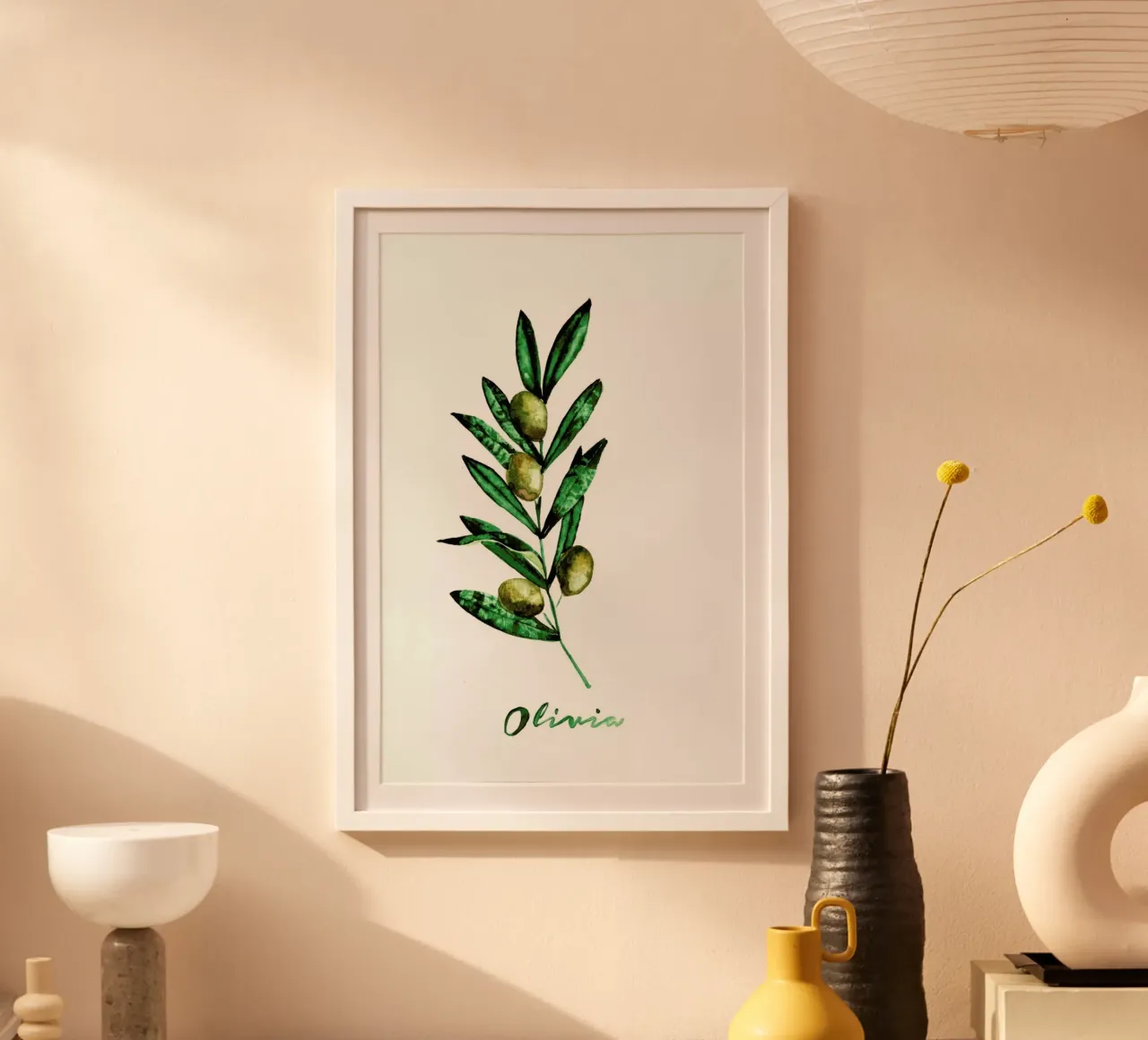 Olivia poster con telaio in plastica da Nathys_illustration
